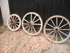 Reclaimed original cart - , wheel