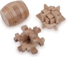 Wooden 3D Brain Teaser Puzzle