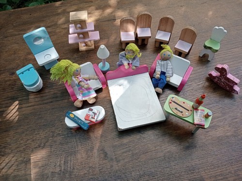 Vintage dolls house wooden - house,
