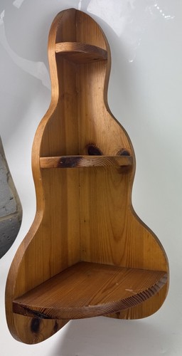 Pine corner wall shelf unit - corner,
