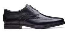 Clarks Howard Wing Black