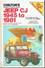 JEEP CJ-2A CJ-3A/B CJ-5 CJ-6 CJ-7 SCRAMBLER 4&6-CYL V6 V8 1945-81 REPAIR MANUAL