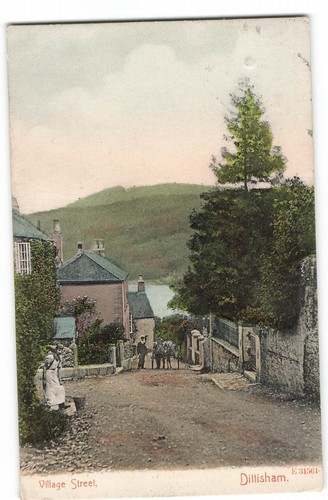 Village street dittisham horse - village,