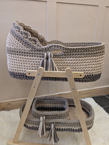 Crochet moses basket set with - moses,