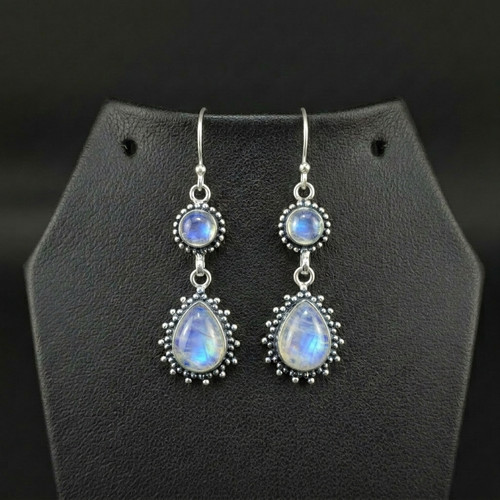 Rainbow moonstone 925 sterling - rainbow,