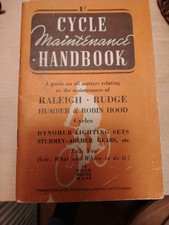 1947 Vintage Cycle maintenance handbook Raleigh  Humber Rudge manual bike