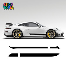 Porsche side stripe front - porsche,