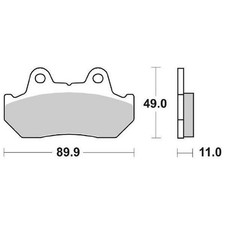 Brake Pads SBS 542HF For Honda
