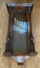 Delightful Quality Walnut Antique Vienna Clock Case For Restoration