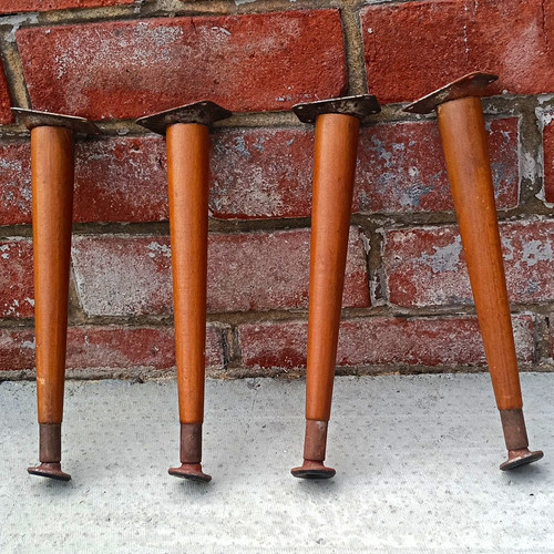 Set vintage tapered brown - vintage,