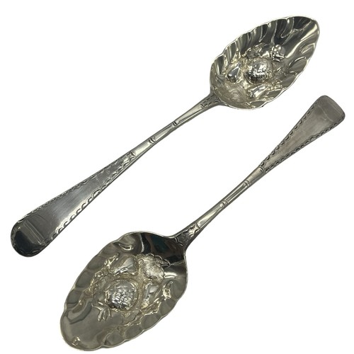 Pair georgian silver berry - pair,