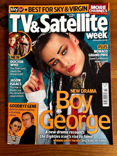 TV  & SATELLITE WEEK 15/5/2010 BOY GEORGE Mickey Rourke JASON ISAACS Doctor Who