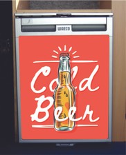 Waeco CRX50 Vinyl Fridge Sticker Wrap Print - Cold Beer