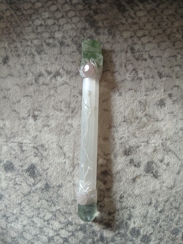 Selenite crystal wand - selenite,