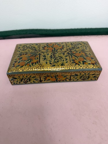 Kashmiri papier mâché - papier-mâché, box