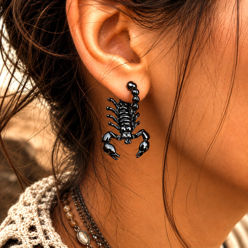 Scorpion earrings - scorpion,
