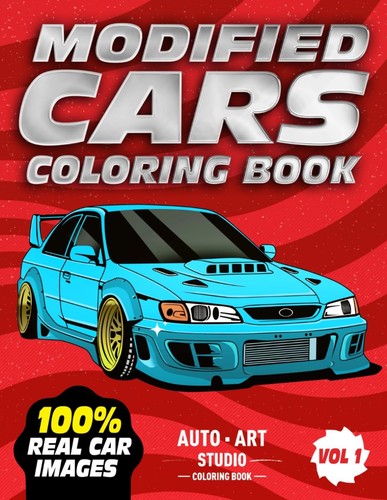 Modified cars coloring book - modified,