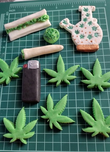 Edible fondant weed joint - edible,