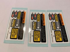 Tamiya On/Off Caution Decal