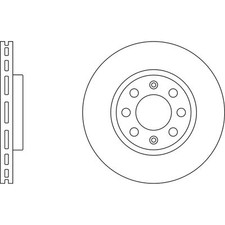 2x Brake Discs Vented For