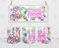 Bingo Queen Gnome Gonk Mug Bingo Gift Birthday Christmas Present Mothers Day