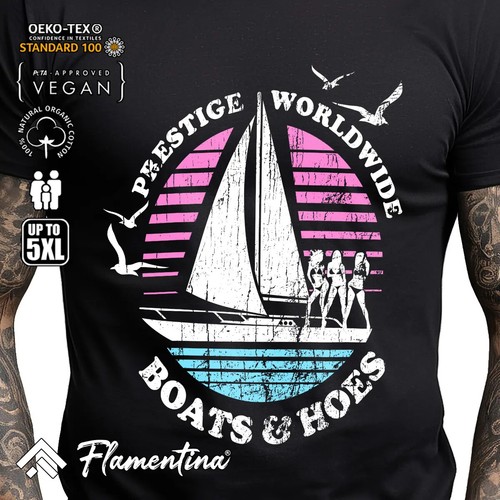 Boats and hoes mens tshirt - boats,