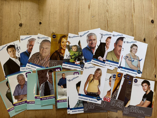 Neighbours cast cards - cast,