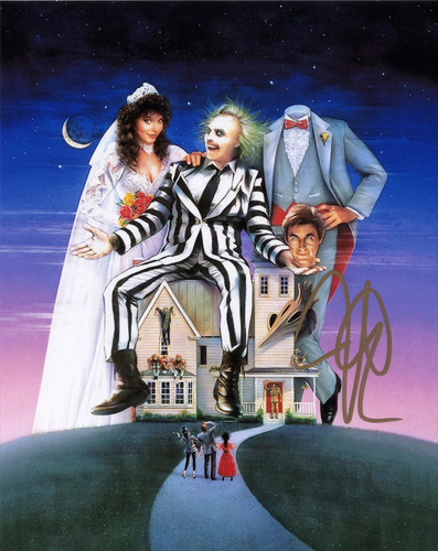 Tim burton autographed photo - tim,