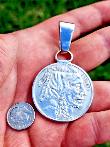 Necklace pendant 999 - , silver