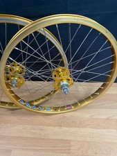 Araya 7C 20" Wheels With Suzue High Flange Hubs - Old School BMX