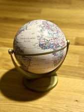 Vintage World Globe Mini Desk Top Revolving 14cm high