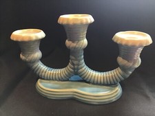 A BESWICK  SATIN MATT 4 STEMMED CANDLE HOLDER SHAPE 447 MADE 1939-1954