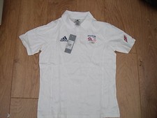 ADIDAS POLO TEAM GB 2012 OLYMPICS NEW SHORT SLEEVED SLEEVED