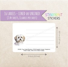 Havanese Dog Labels, 16