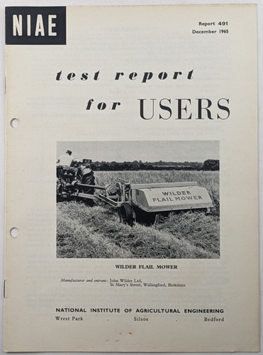 Niae test report 491 on - test,