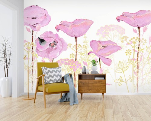 Pink poppy flower - pink,