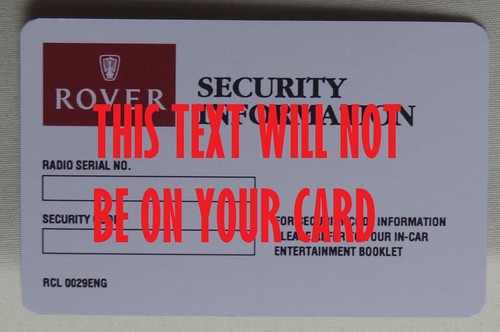 Rover 1995my security - rover,