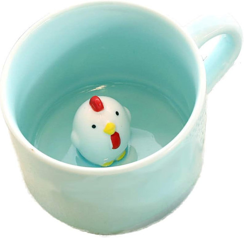 Mug animal inside cup - 3d,