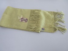 Alpaca Camargo Alpaca Wool Green Fringed Scarf - Excellent Condition