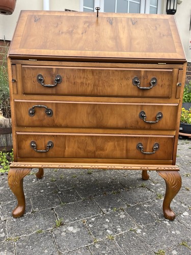 Vintage yew bureau - vintage,