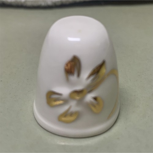 Porcelain sewing thimble - thimble,
