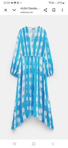 Hush turquiose floaty dress - hush,