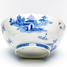 Chinese Porcelain Punch Bowl