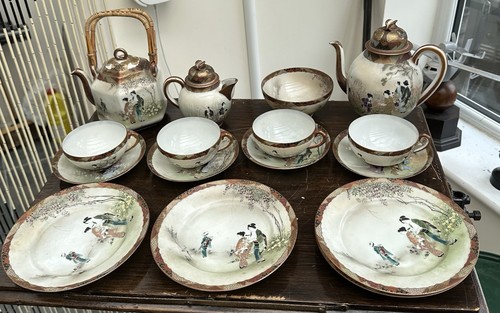 Antique bone china - bone, japanese