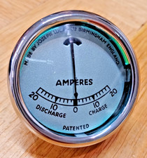 Original Lucas Type BM4 Ammeter 20-20 Amp Classic Gauge MG TA TB TC TD