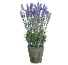 Lavender Bush 'Potted' Artificial Silk Plant 53cm Purple