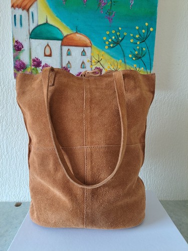 Fat face tan suade - , bag