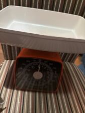 Vintage Krups IDEAL Kitchen Scales 10lb/5kg Orange & Cream 1960s Ireland