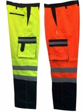 HI VIZ TWO TONE WORK TROUSERS