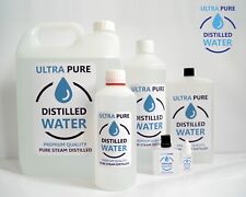 Ultra Distilled Water Pure Steam Distilled Premium Cleaning Many Sizes Fast UK